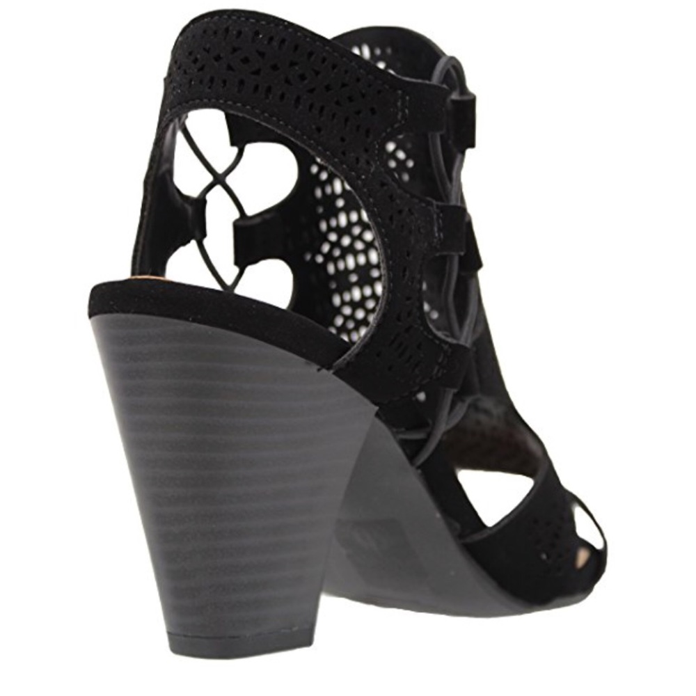 NIB Open Toe Perforated Elasticize Side Sandal - Picture 8 of 8